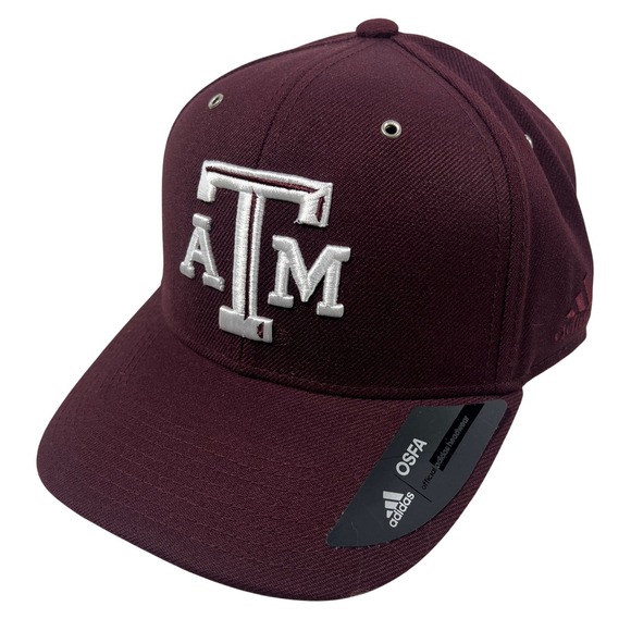 Adidas‎ Texas A&M Aggies Maroon NCAA Baseball Cap Hat OSFA Strapback - Picture 1 of 8